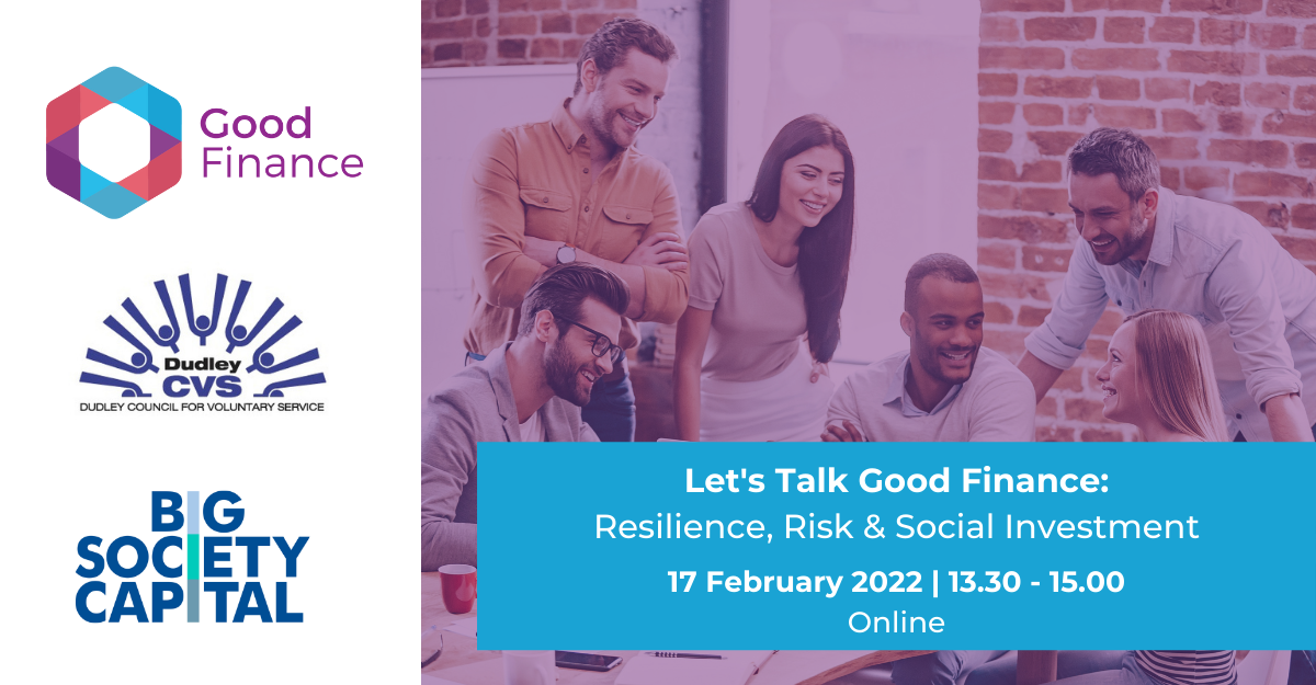 Featured image for “Could social investment help your not-for-profit? Join us for Let’s Talk Good Finance”