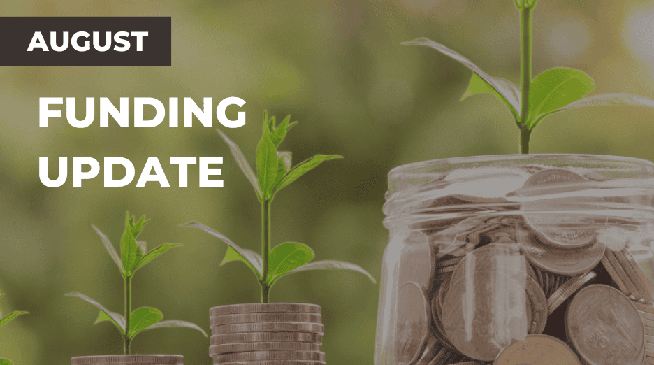 Featured image for “August’s Funding News”