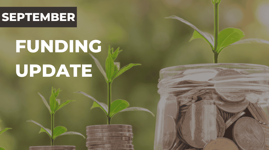 Featured image for “September’s funding news”