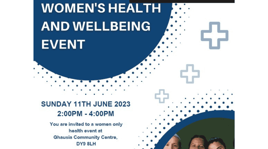 Featured image for “Women’s Health and Wellbeing Event: Sunday 11th June 2.00pm – 4.00pm”