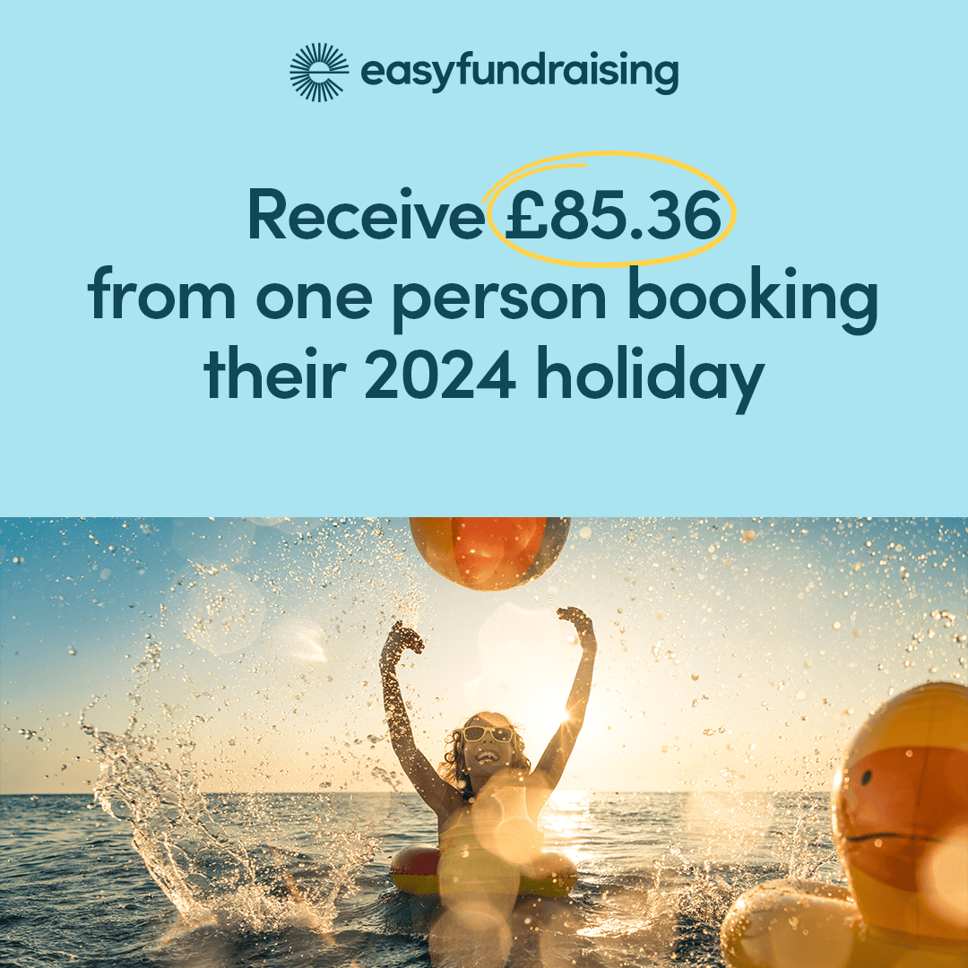 Featured image for “Easyfundraising – Get donations for your organisation when your supporters book their holiday!”