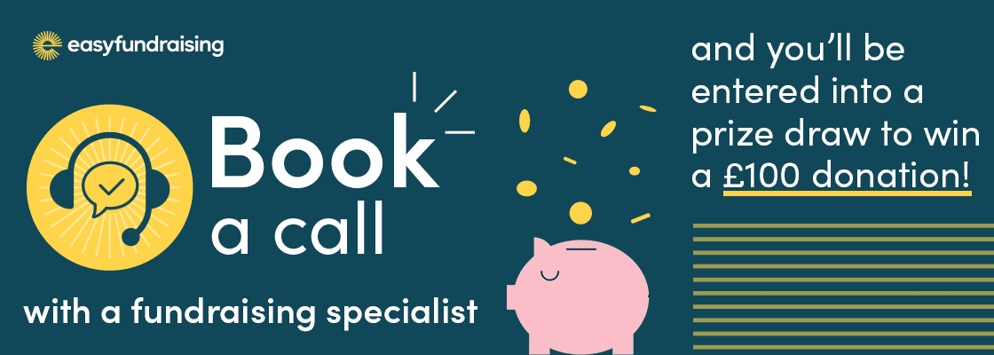 Featured image for “Book a free coaching call with a fundraising specialist and you could win £100 for your organisation!”