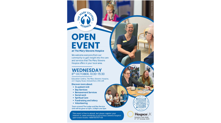 Featured image for “Mary Stevens Hospice Open Event – Wednesday 8th October 2025”